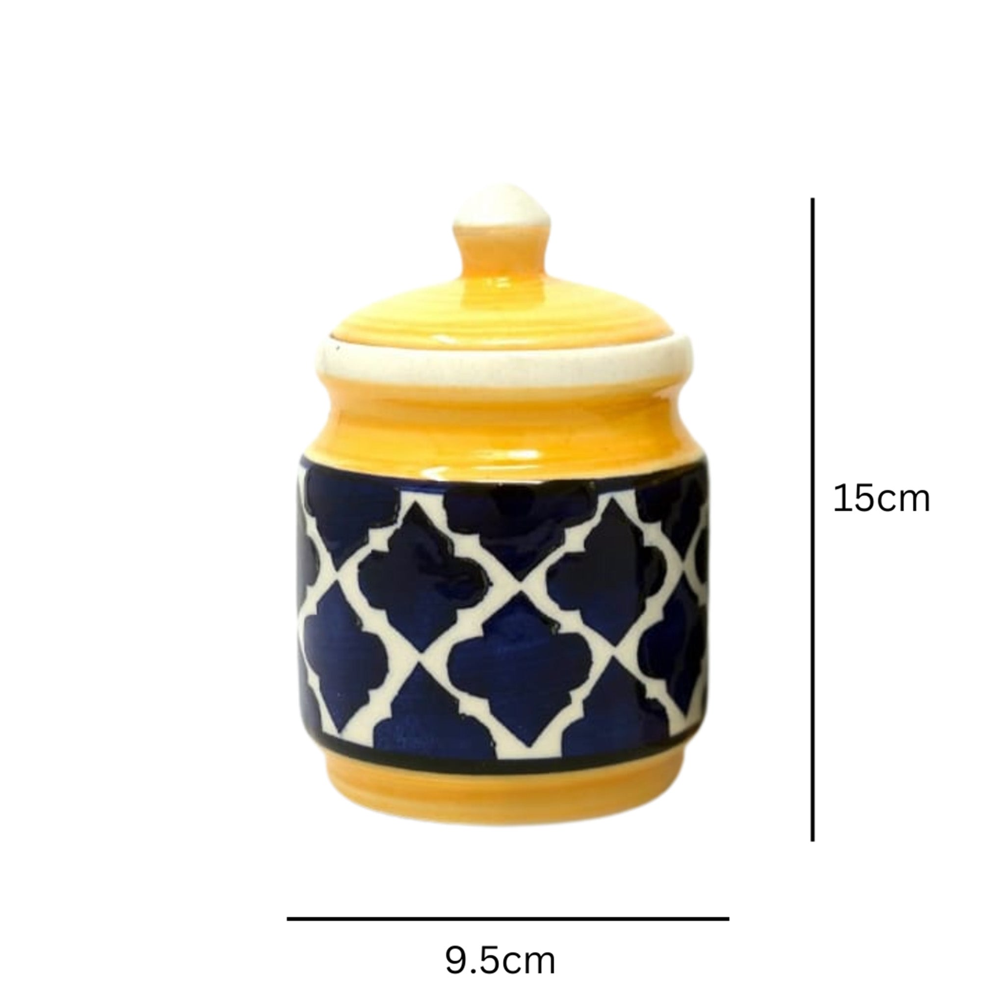 Moroccan White Canister /Jar