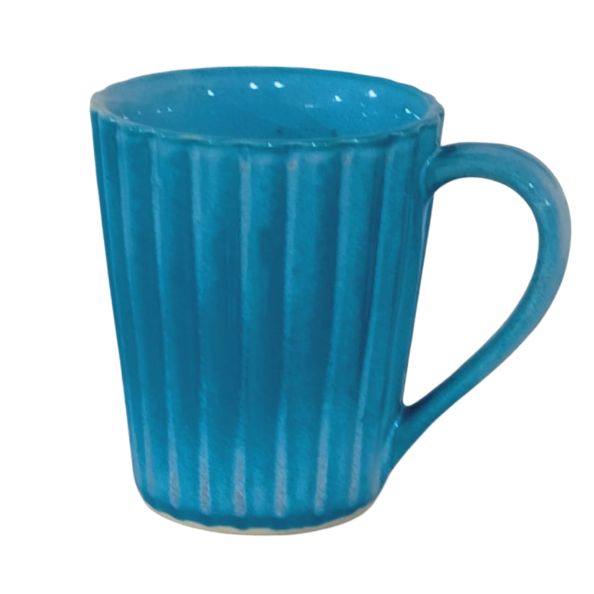 Blue Ceramic Mugs (Set of 4)