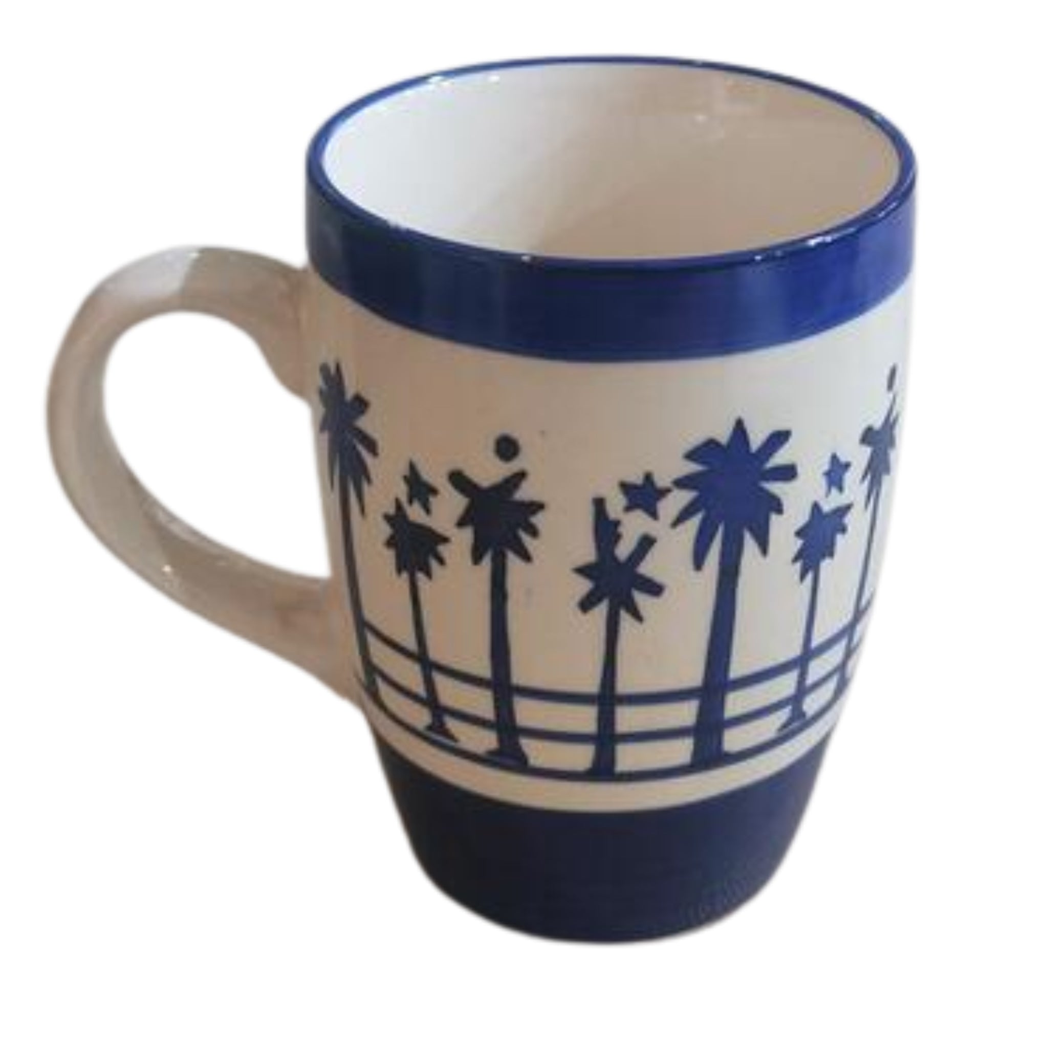 Palm Tree Design Mugs (Set of 4)