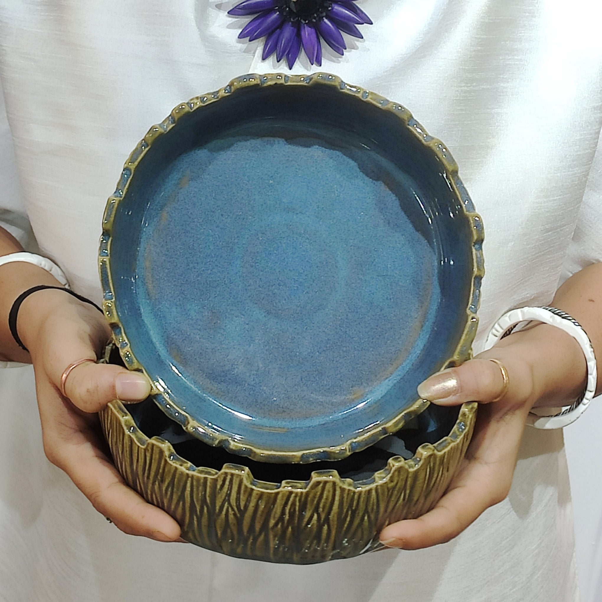 Ceramic hand-crafted Platter