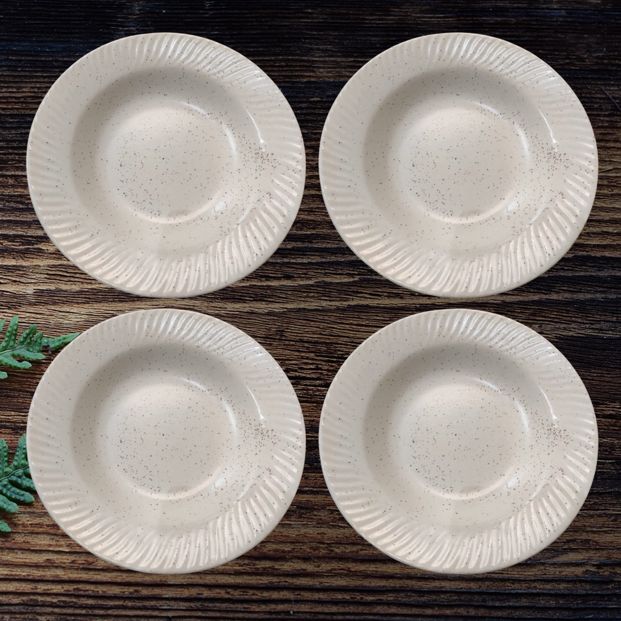 White Classic Pasta Plates (Set of 4)