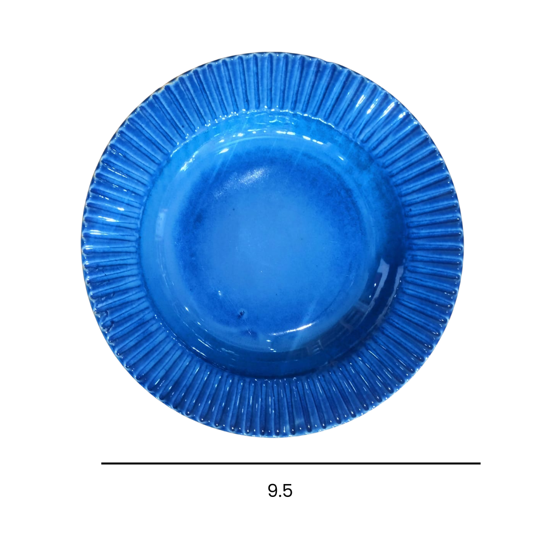 Blue Pasta Plates (Set of 2)