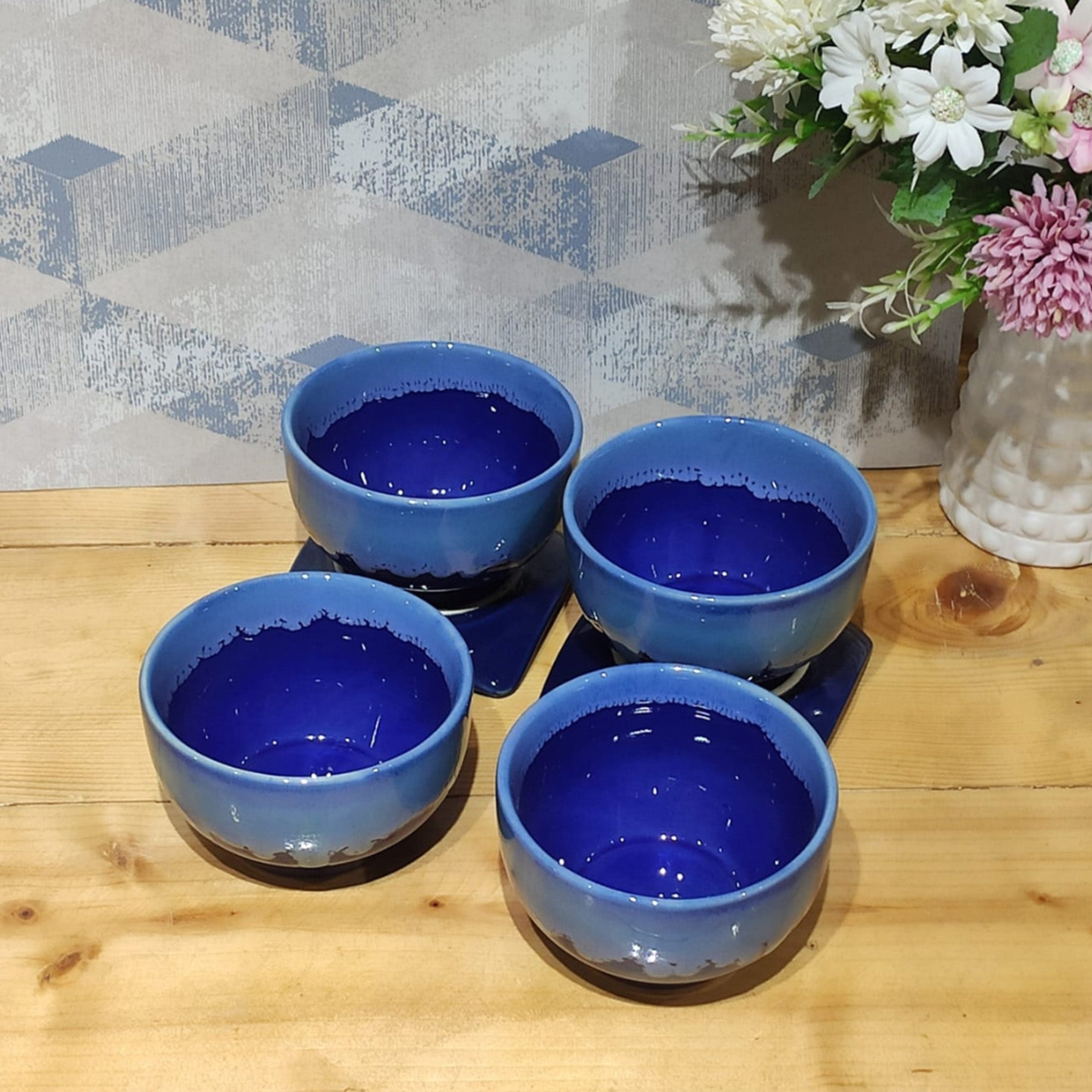 Kashvi Blue Soup Bowls