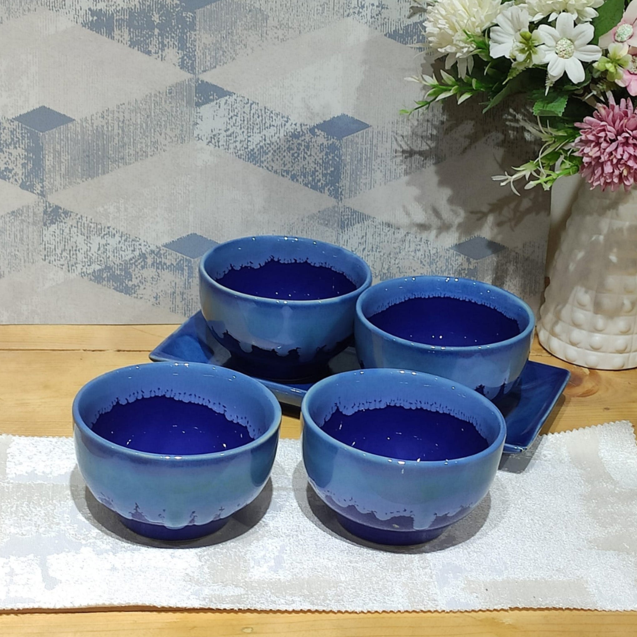 Kashvi Blue Soup Bowls