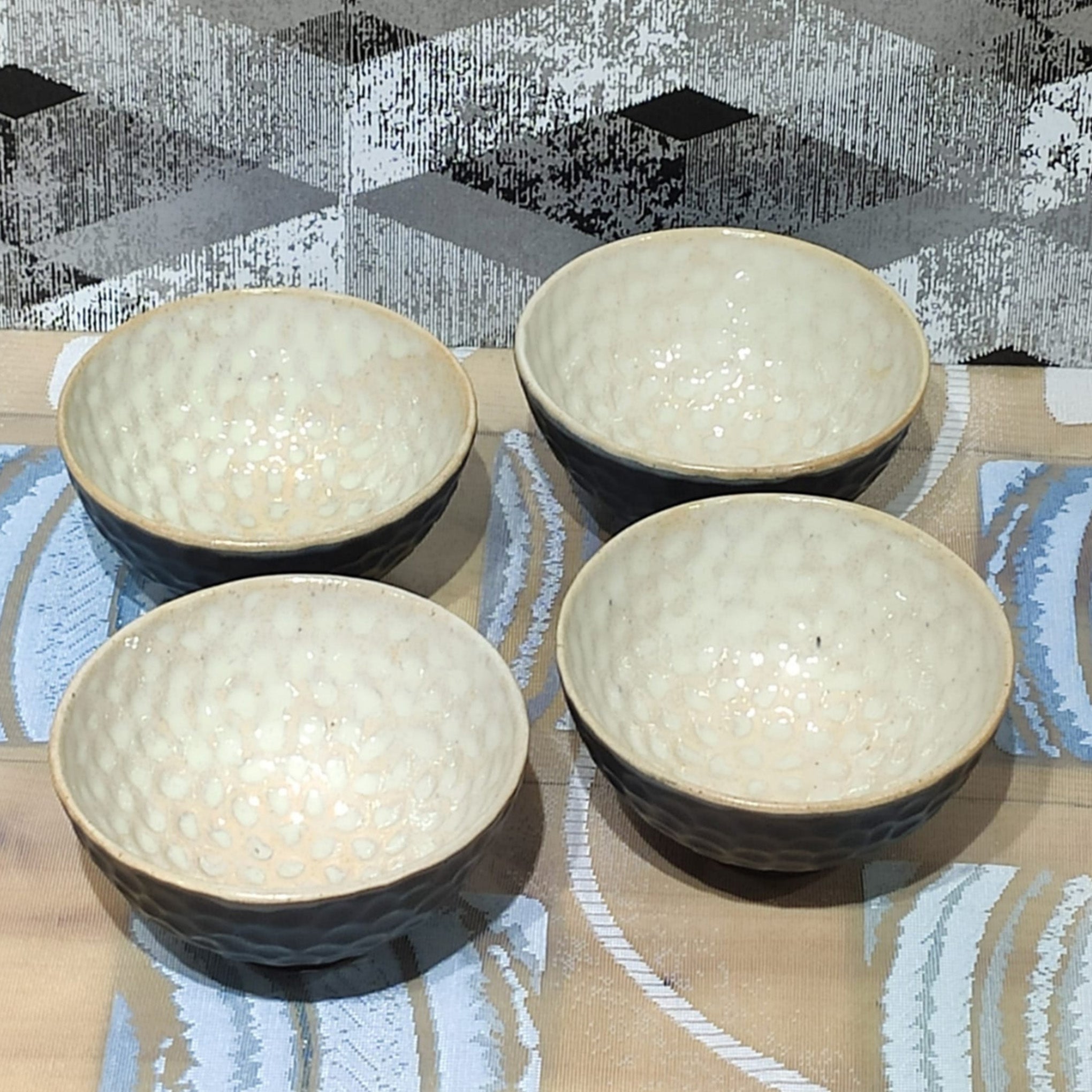 Asmee Black and white Soup Bowls