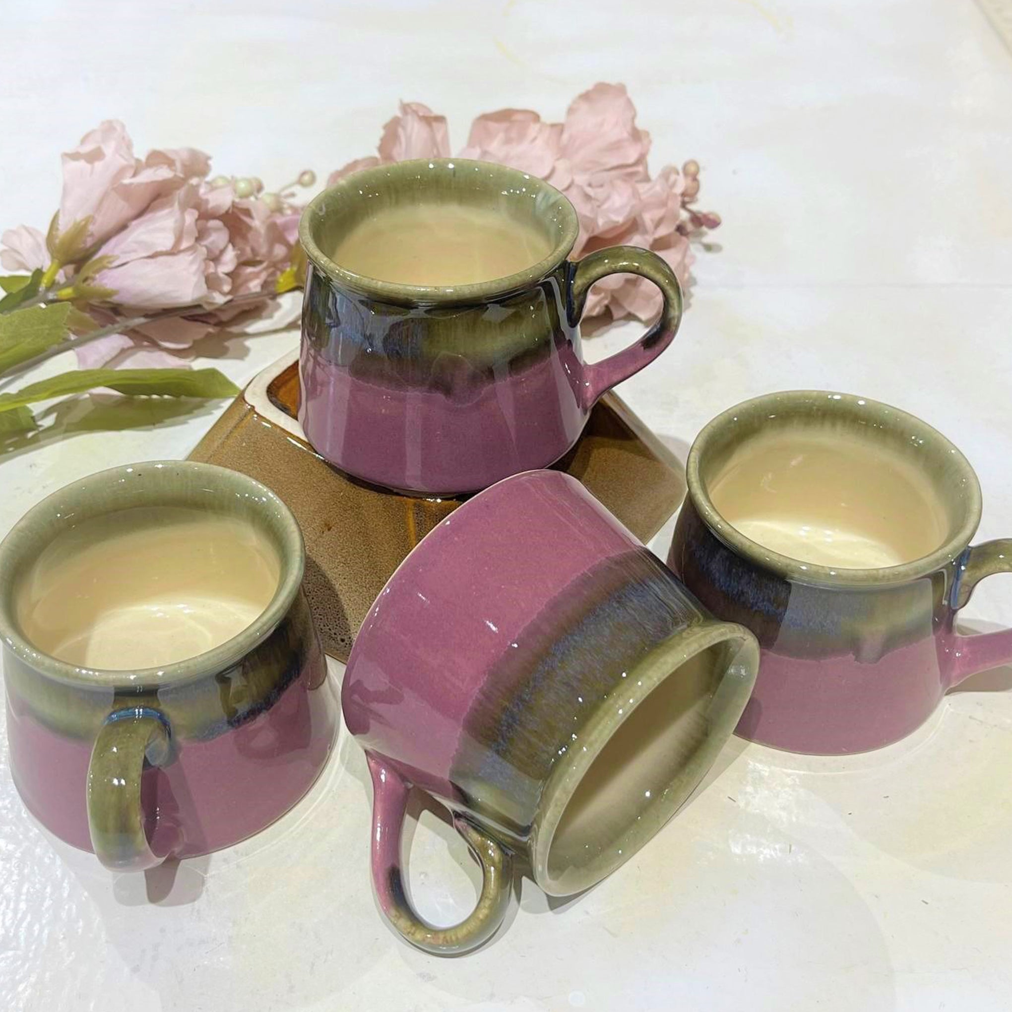 Purple Tea Cups (Set of 6)