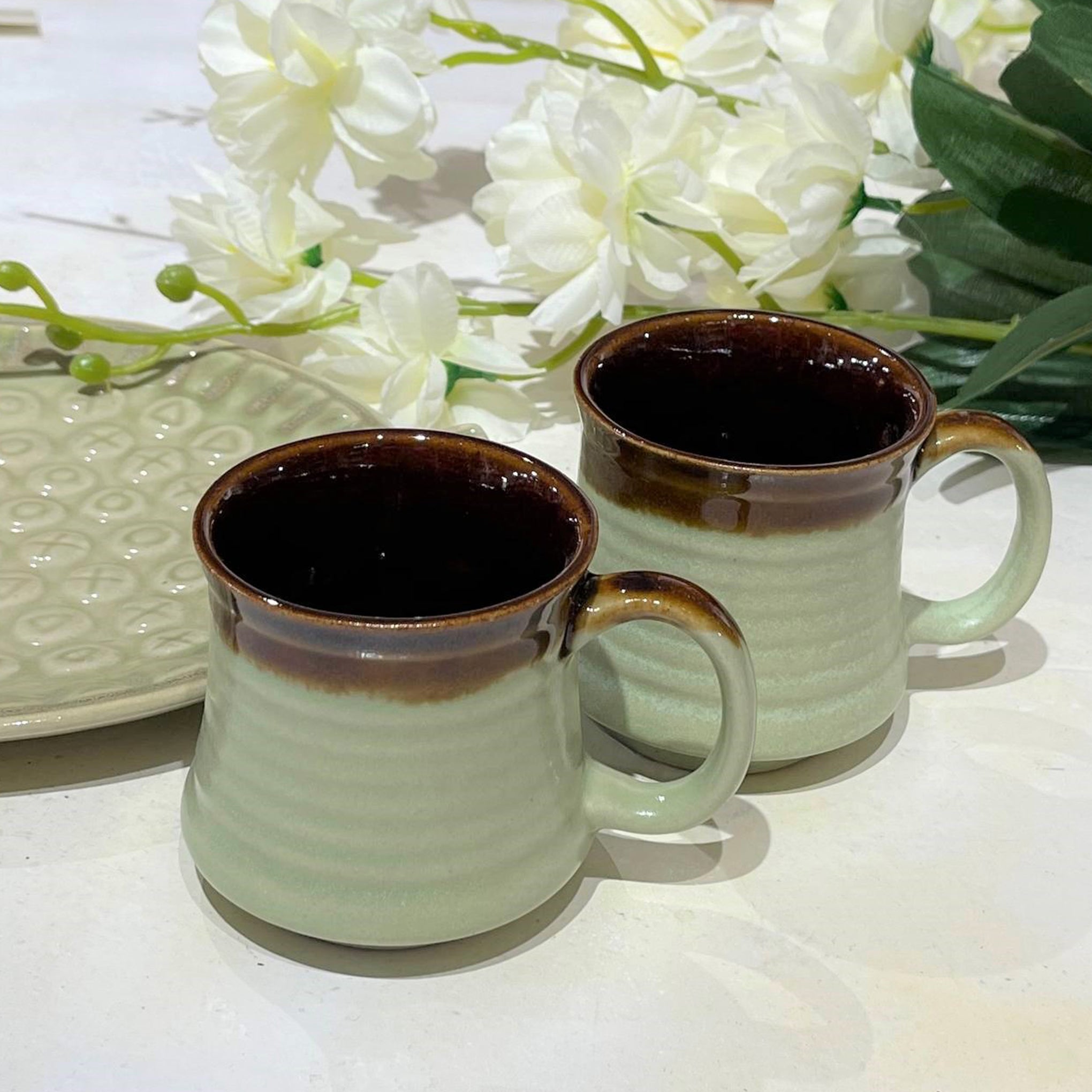 Premium Handmade Ceramic Tea Cups (Set of 6)
