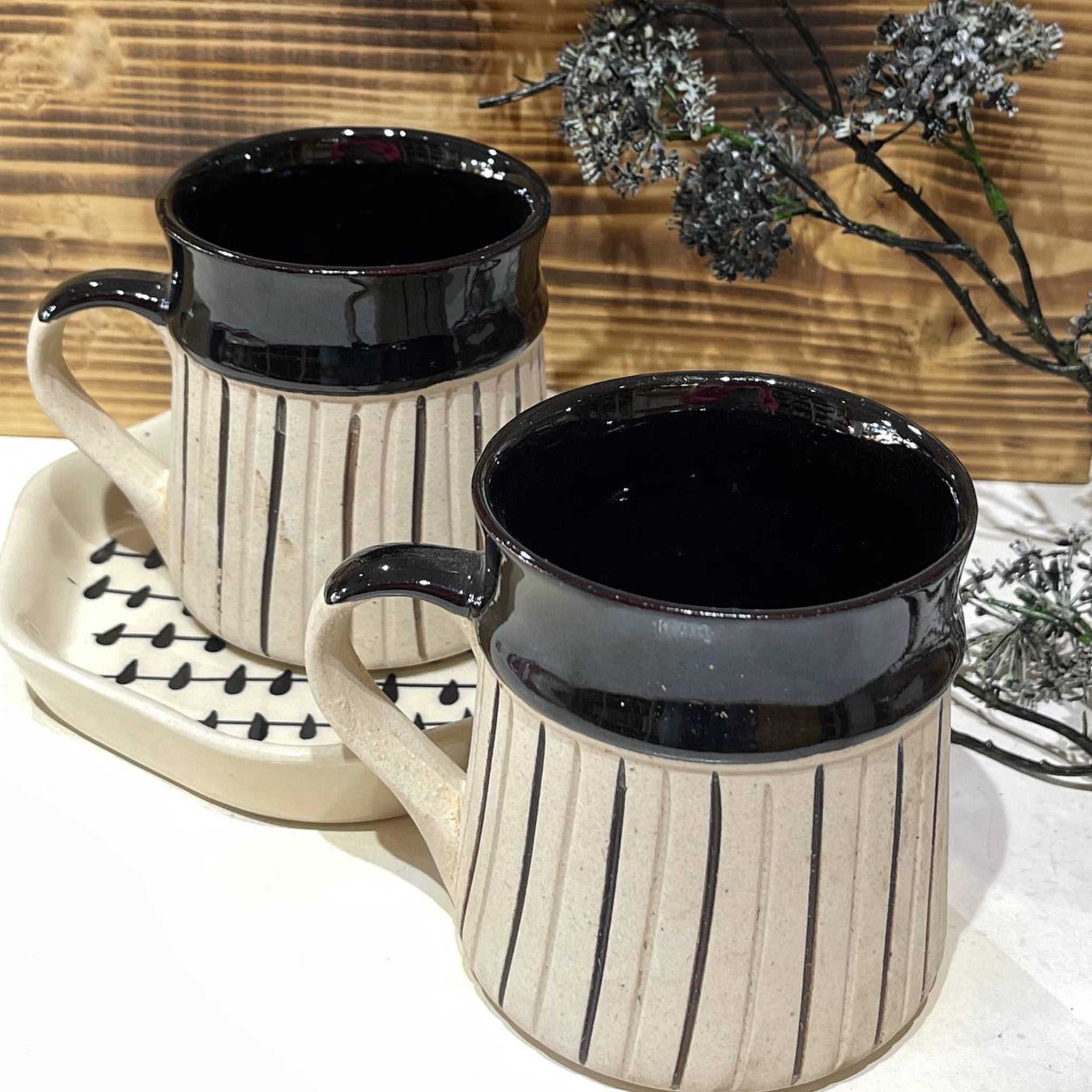 Chocolate Ceramic Tea Cups (Per Pc)