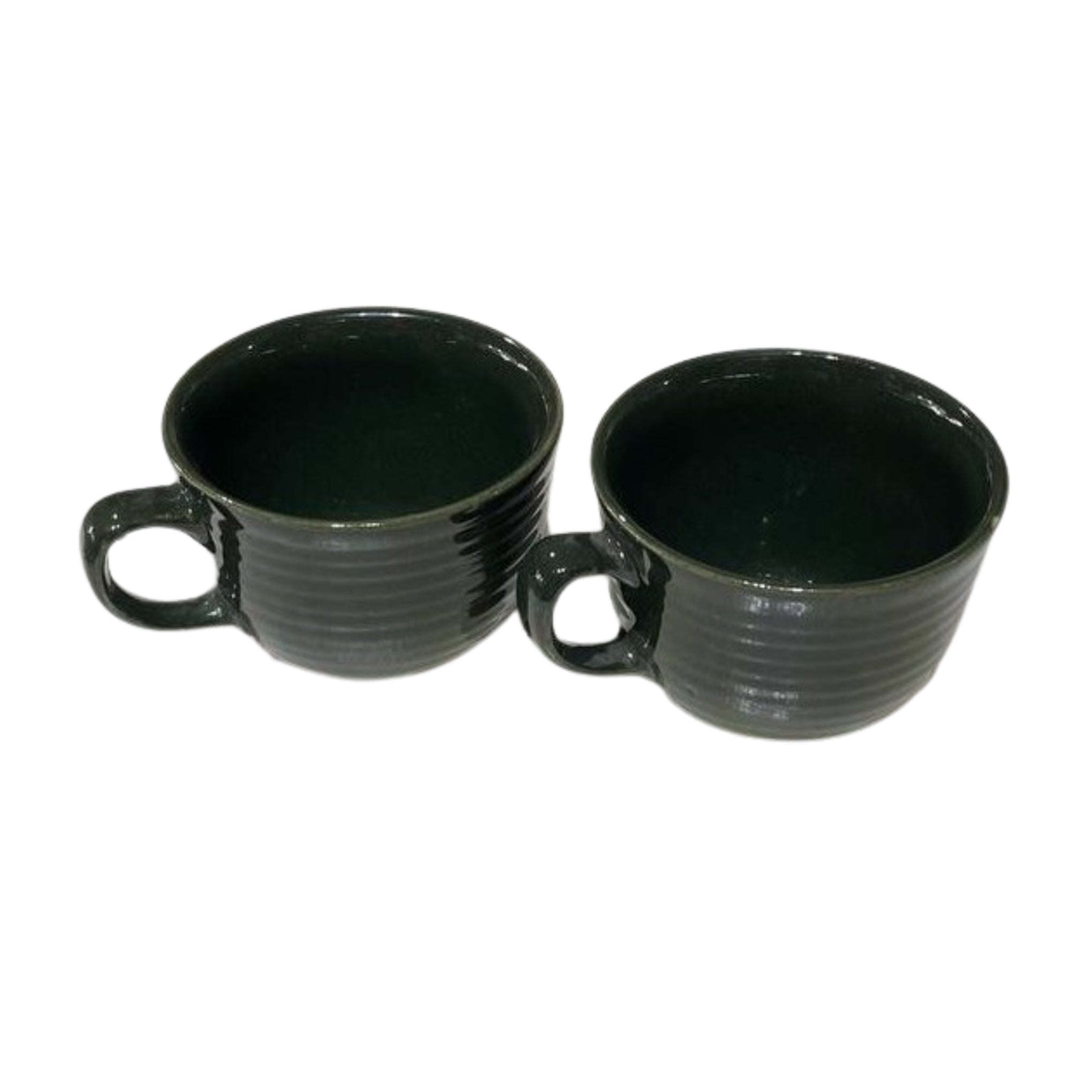 Green Ceramic Tea cups (Set of 6)