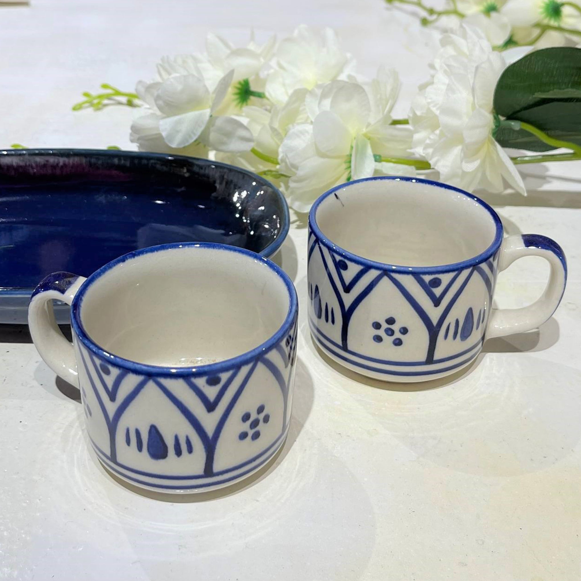 Ceramic Tea Cups (Set of 6)